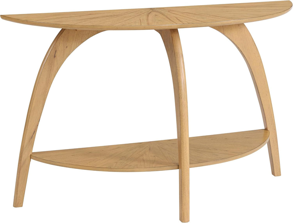 Martin Svensson Home LAX Mid Century Wood Sofa Console Table, Blonde