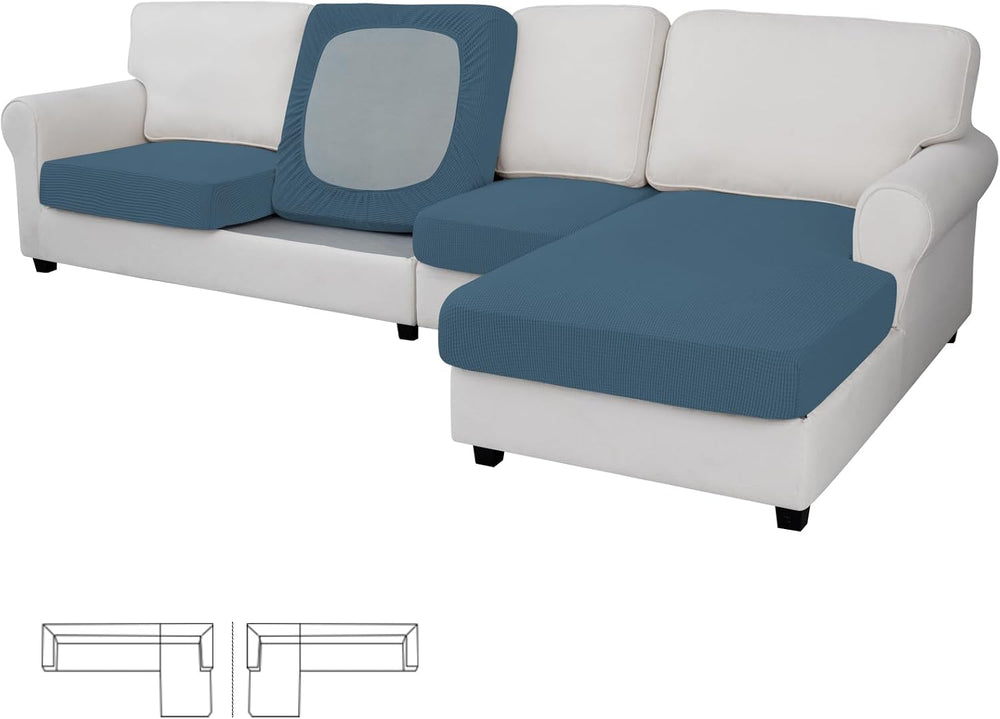 Easy-Going Stretch 4 Pieces Couch Cushion Covers