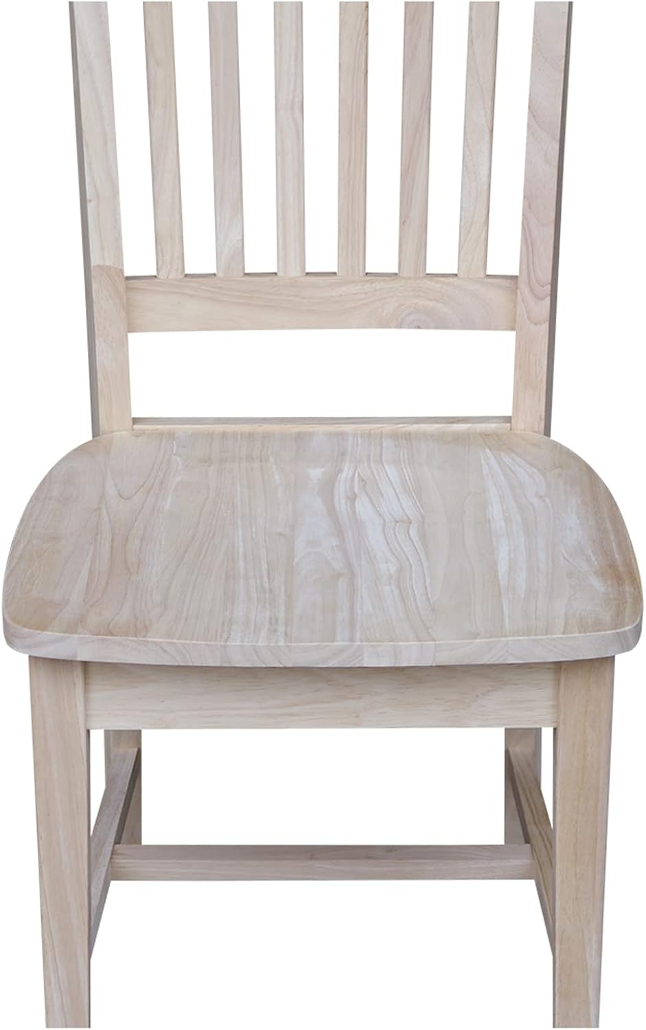 IC International Concepts Mission Armless Solid Wood Chairs, Unfinished