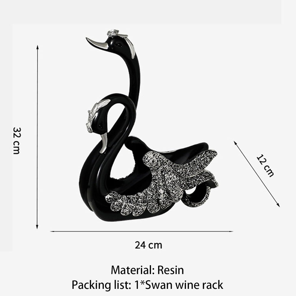 Swan Wine Bottle Holder Home Bar Elegant Wine Rack Holders, Countertop & ...