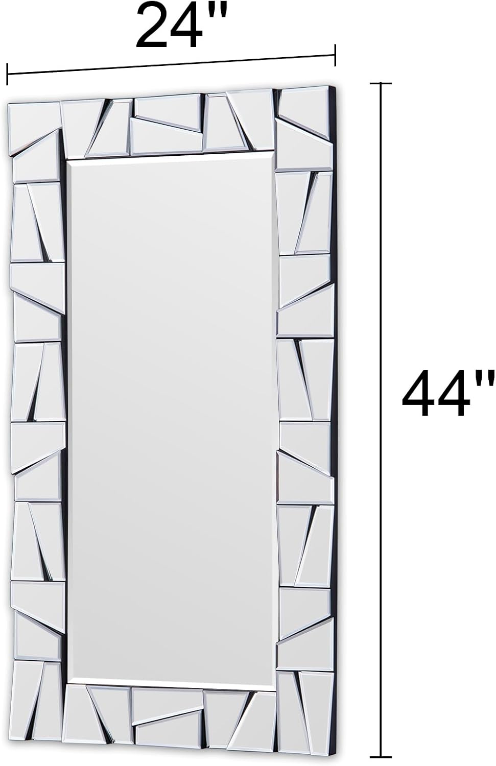 Chende Large Living Room Mirror for Decor, 44'' x 24'' Modern...