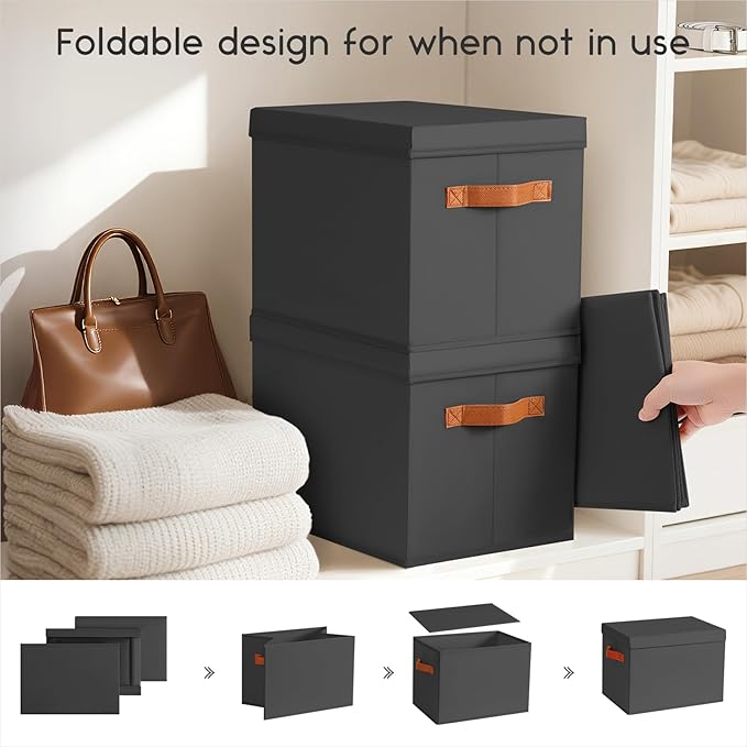 Homsorout Storage Bins with Lids