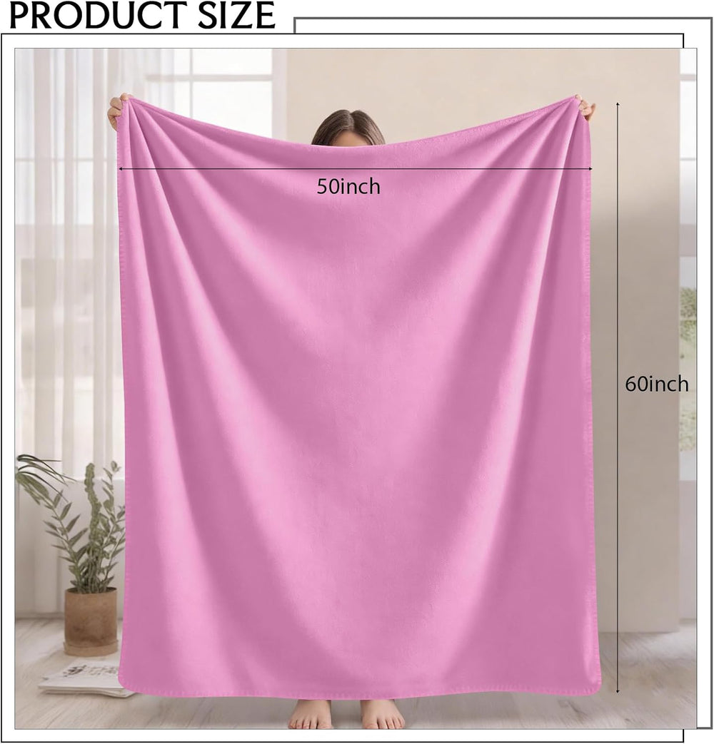 6 Pc Soft Fleece Throw Blankets 210GSM, 60x50 Inch - Lightweight Cozy Blanket...
