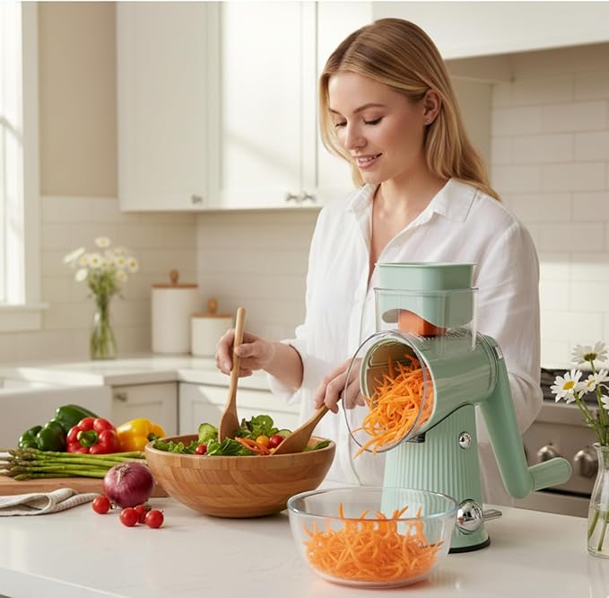 Rotary Cheese Grater with Handle
