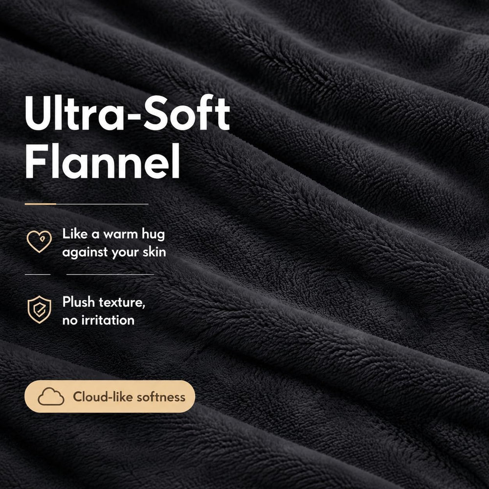 Electric Heated Blanket Full Size 72"x84", Iron Grey