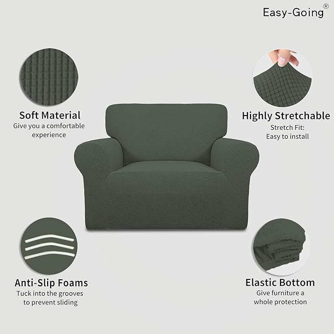 Easy-Going Stretch Oversized Chair Sofa Slipcover 1-Piece Couch Sofa Cover