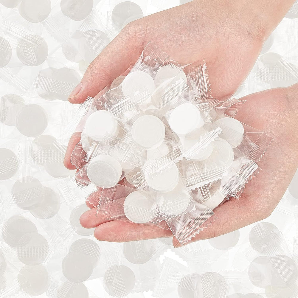 1000 Pcs Mini Compressed Paper Towels Tablets Disposable Travel Coin Tissues ...