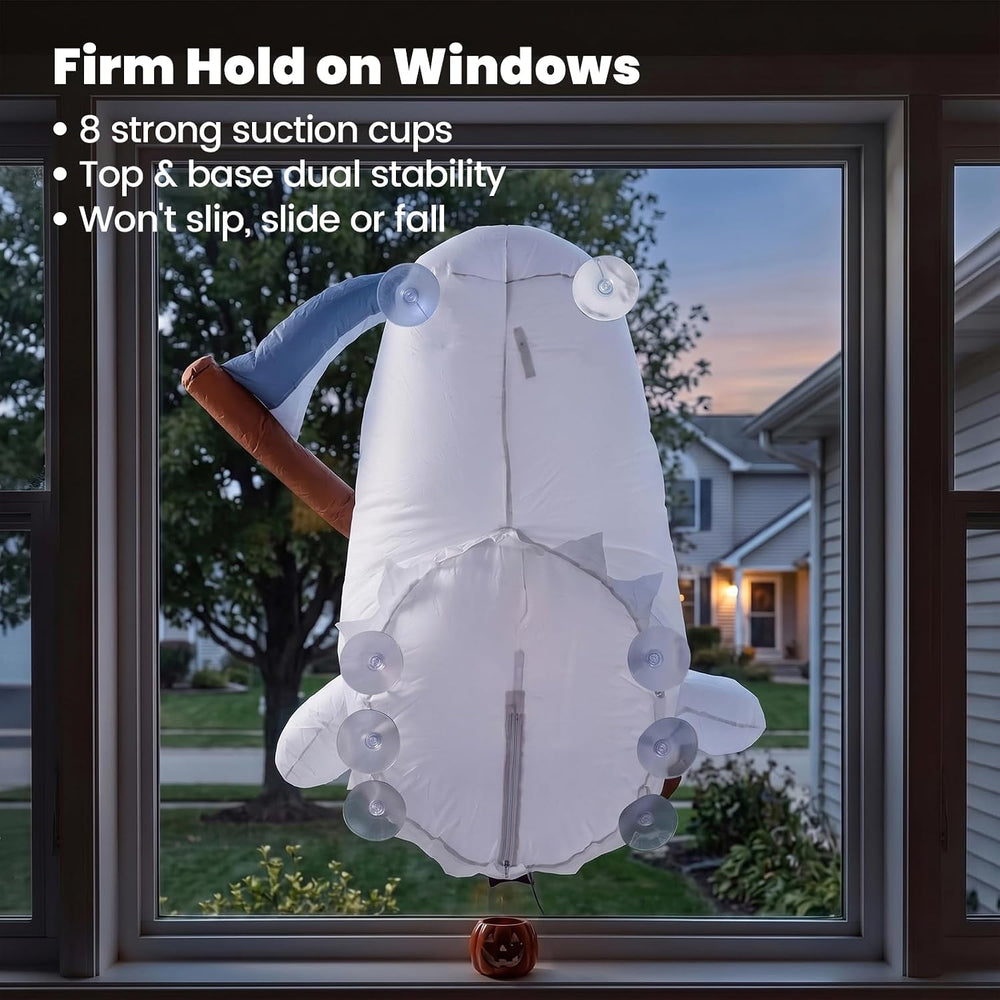 DUNCHATY Halloween Inflatable Window Ghost 1 Pack - 3D Anger Crasher