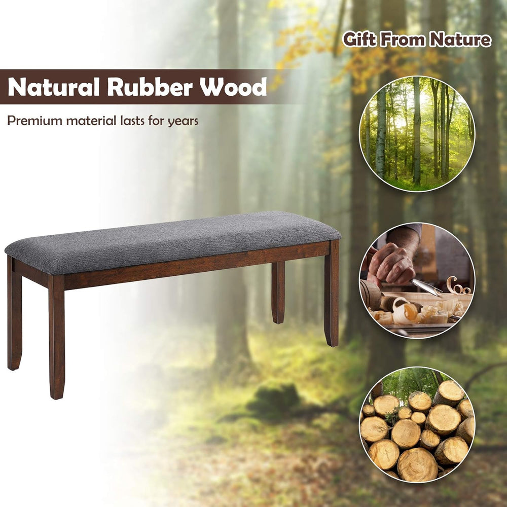 Giantex Dining Room Bench with Upholstered Padded Seat, 660lbs Capacity, 47.5...