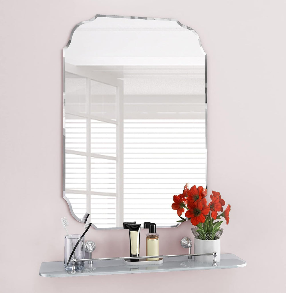 18''x24'' Wall Mirror Frameless Bathroom Mirrors Tempered Gla...