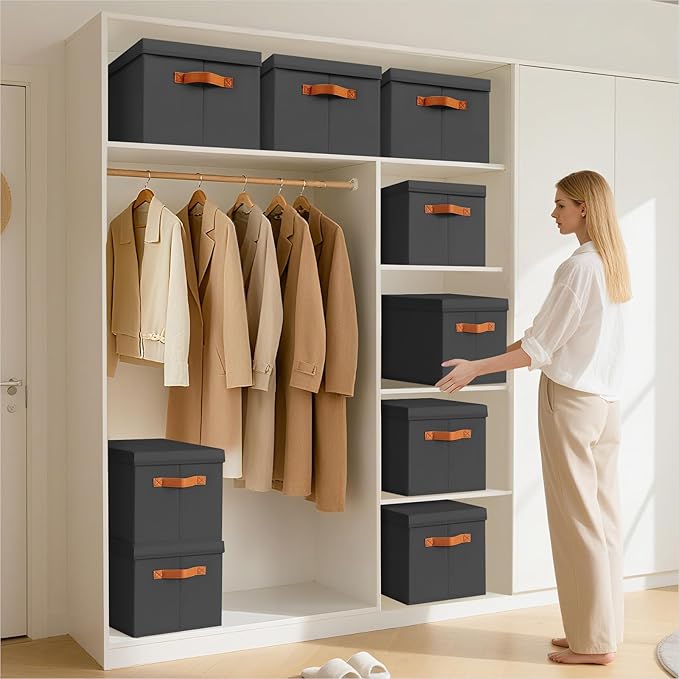 Homsorout Storage Bins with Lids