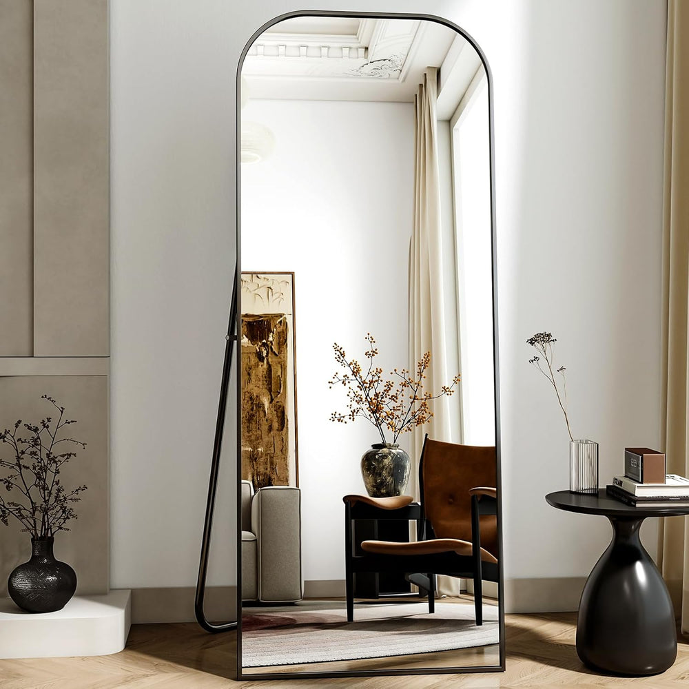 56x21 Inch Full Length Mirror - Large Floor Standing & Wall Mountable Ful...