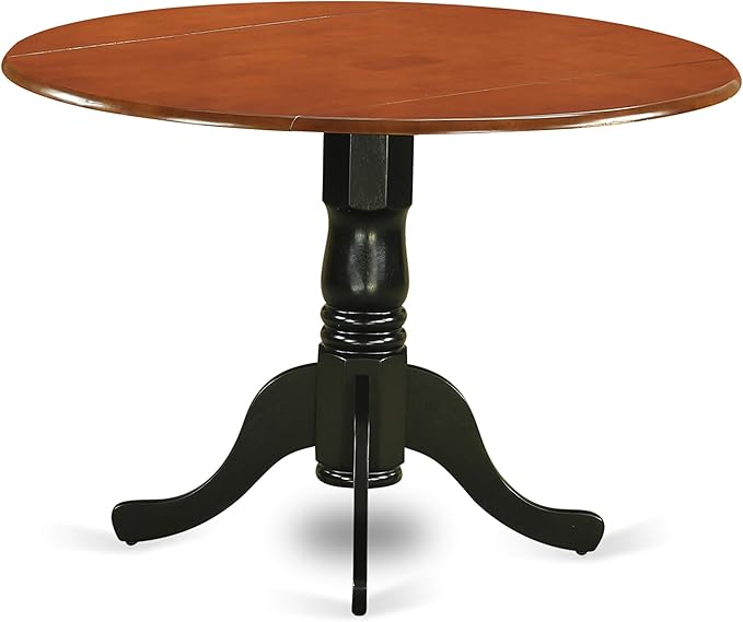 East West Furniture DLNI5-BCH-W 5 Piece Modern Dining Table Set Includes a Ro...