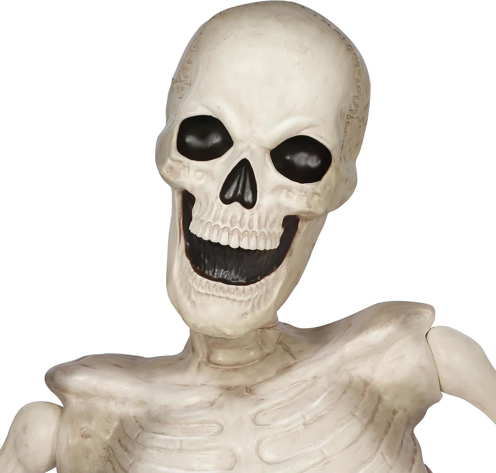 BOO BOX 4 Ft. Halloween Groundbreaker Skeleton, Giant Outdoor Decoration for ...