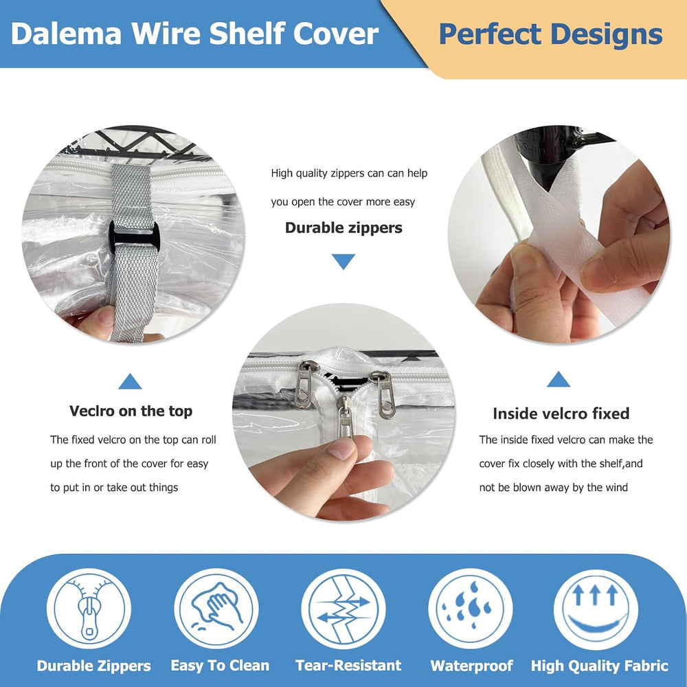 Waterproof Shelf Cover,Durable Dustproof Storage Wire Rack Covers,Outdoor She...