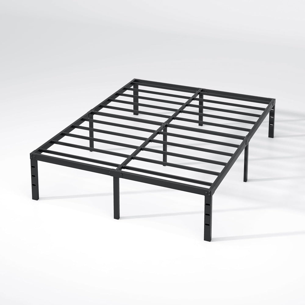 NEW JETO Metal Bed Frame,Full Size Bed Frame with Storage Space,18 Inch