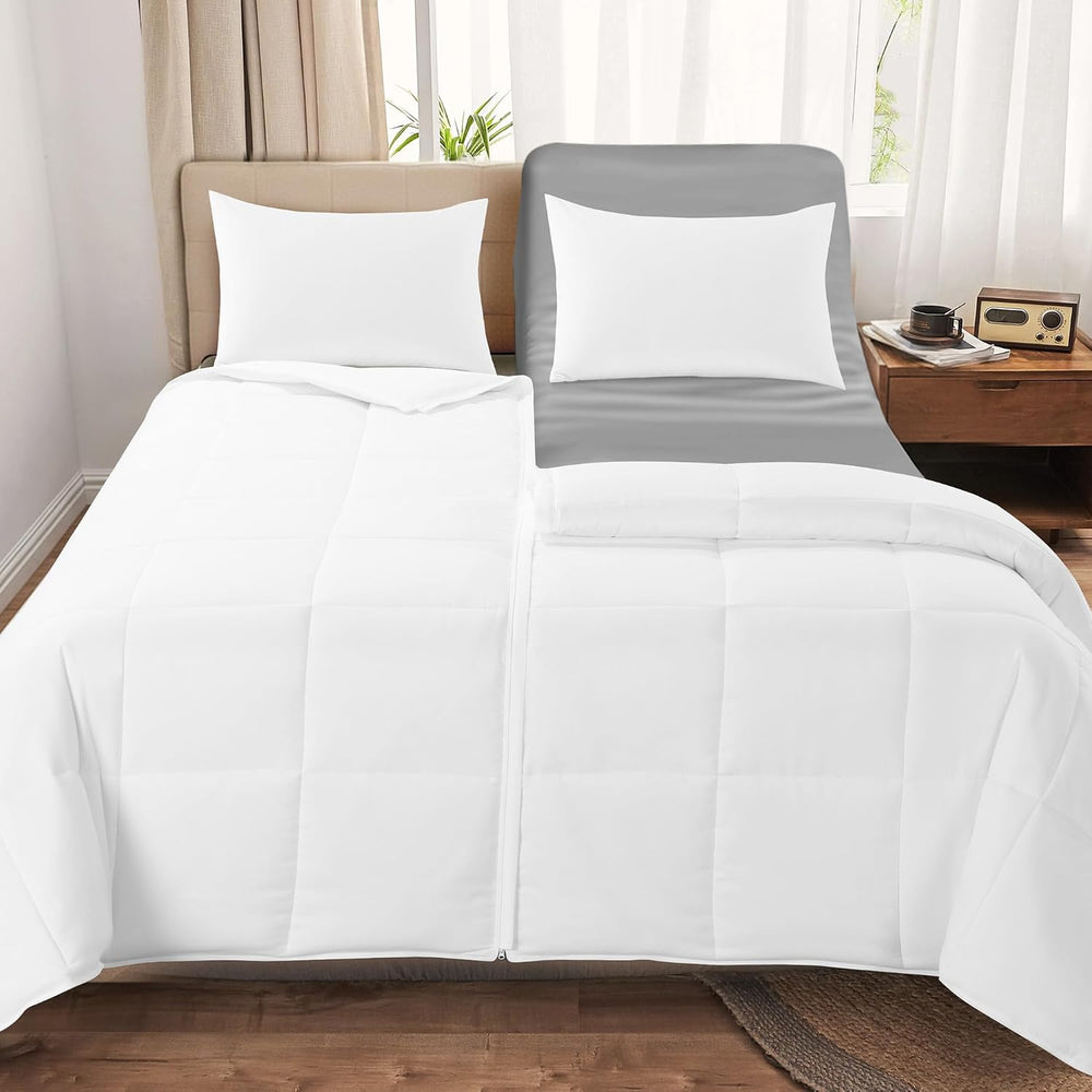 HOMBYS Split King Comforter Sets for Adjustable Bed, 3-Piece Bedding Set King...