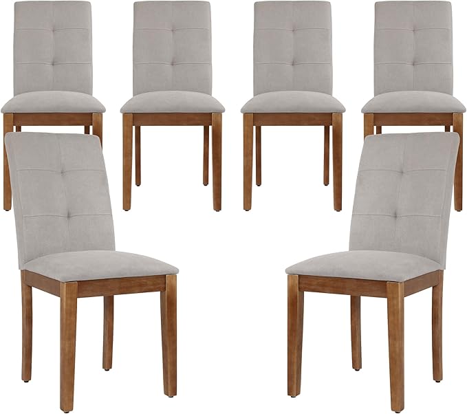 DAGONHIL Dining Chairs Set of 6, Modern Upholstered Fabric Dining Room Chairs...