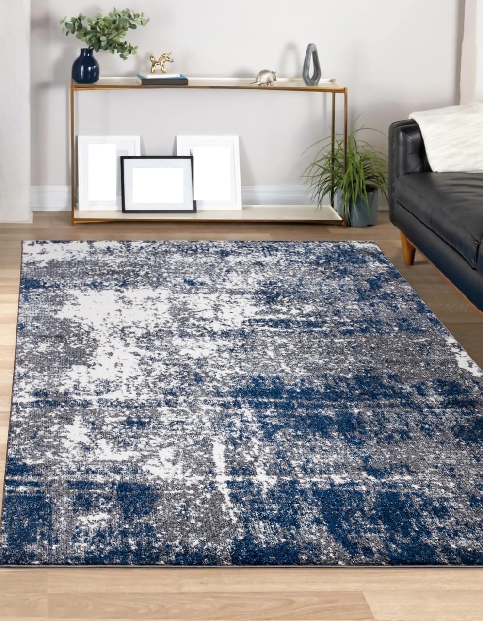 Keen Home Design Abstract Non-Shedding Area Rug, Soft Thick Pile, 4x6
