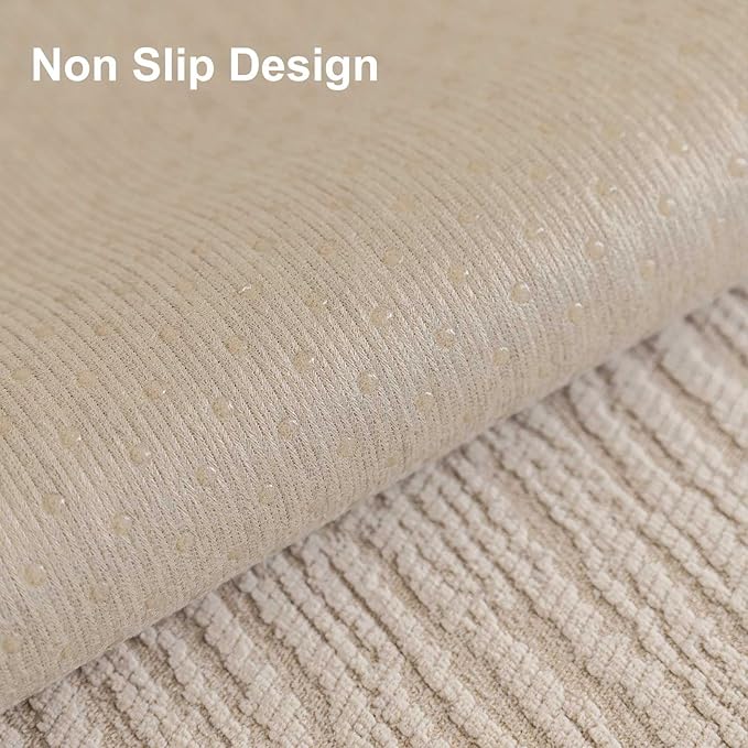 Soft Waterproof Chenille Cover Washable, Non Slip Sectional Sofa Covers
