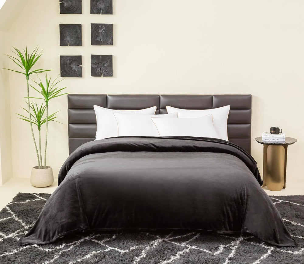 COOVA Oversized King Fleece Blanket 120x120 inches, Soft Cozy Warm Giant Extr...
