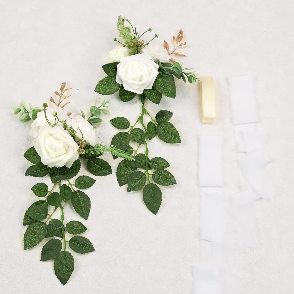 White Wedding Aisle Decorations Set of 10