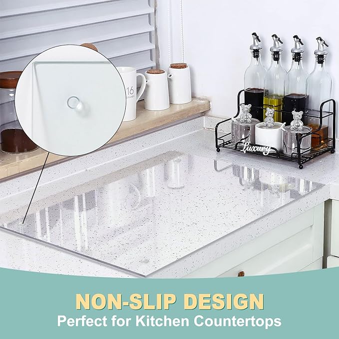VASUHOME Large Tempered Glass Cutting Board