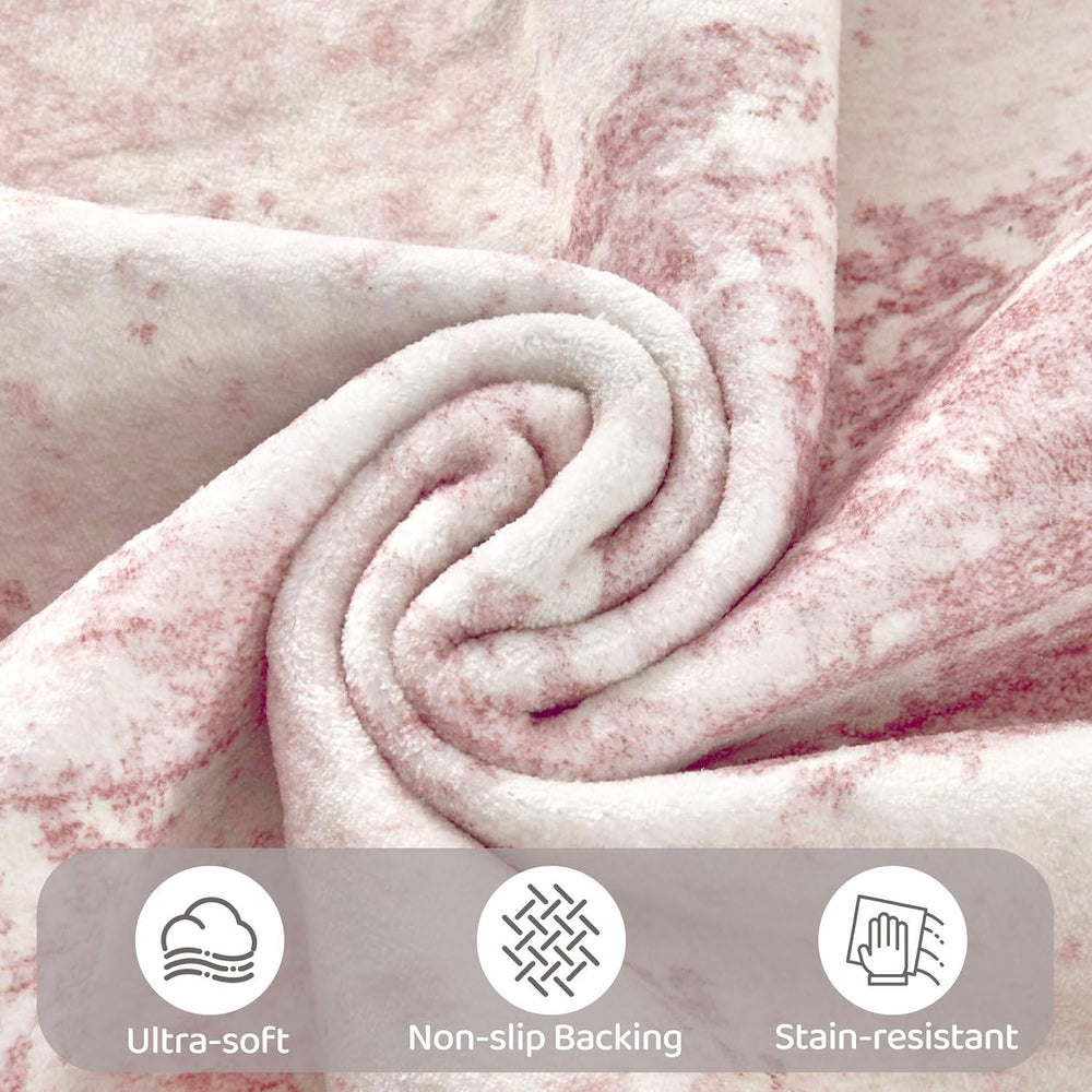 UERMEI 6x9 Area Rug Living Room Rugs - Washable Neutral Modern Abstract Soft ...