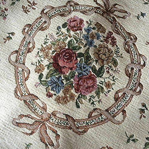 UKELER Luxury Soft Rustic Floral Round Area Rugs for Dinning Room Living Room...