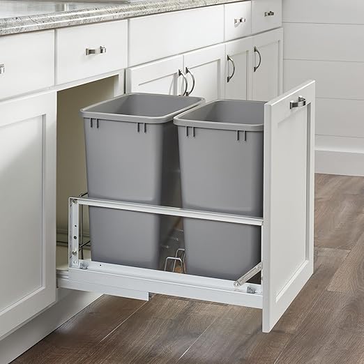 Rev-A-Shelf Polymer Replacement 35 Quart Trash Bin Recycle Waste Garbage