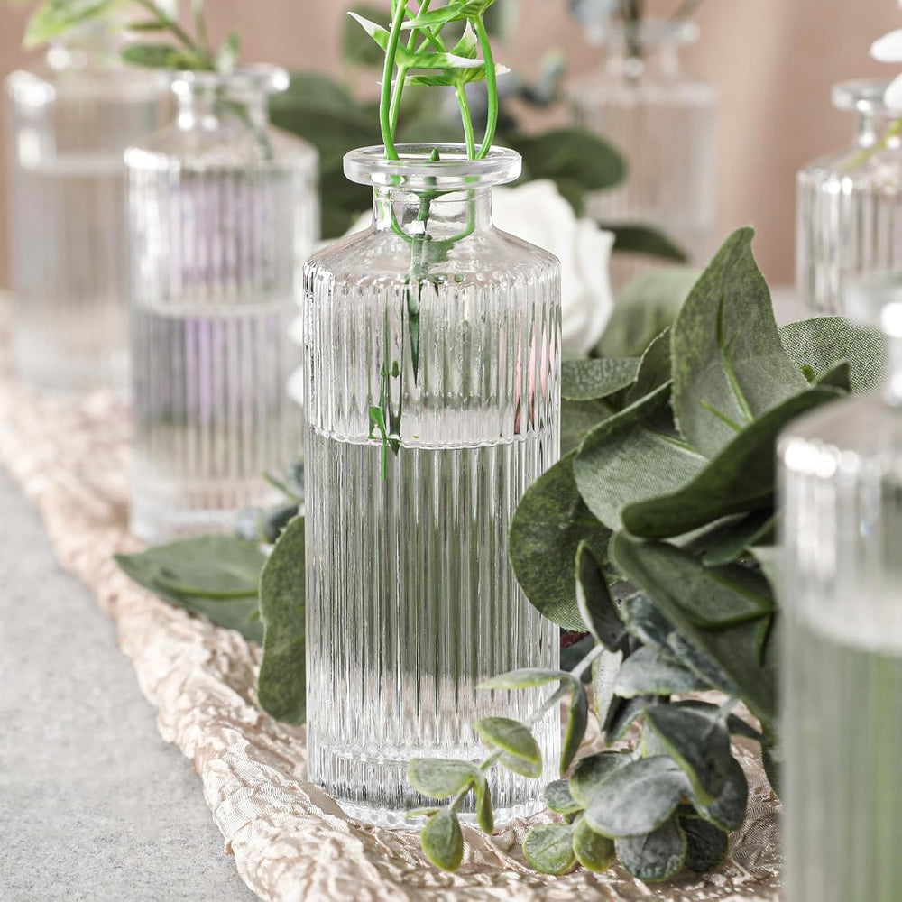 Set of 20 Glass Bud Vases Small Mini Flower Vases for Centerpieces