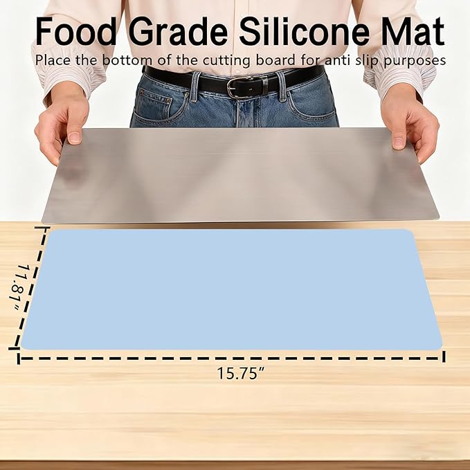 Large Stainless Steel Cutting Boards