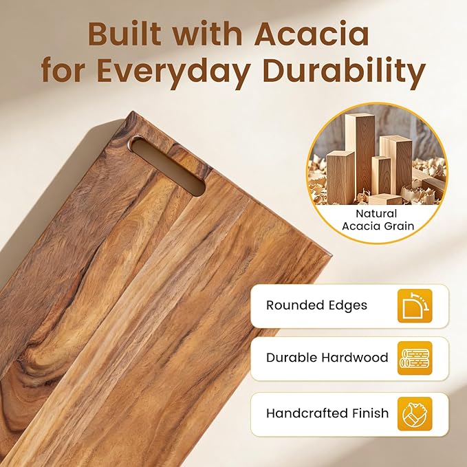Acacia Wood Cutting Board Set of 3