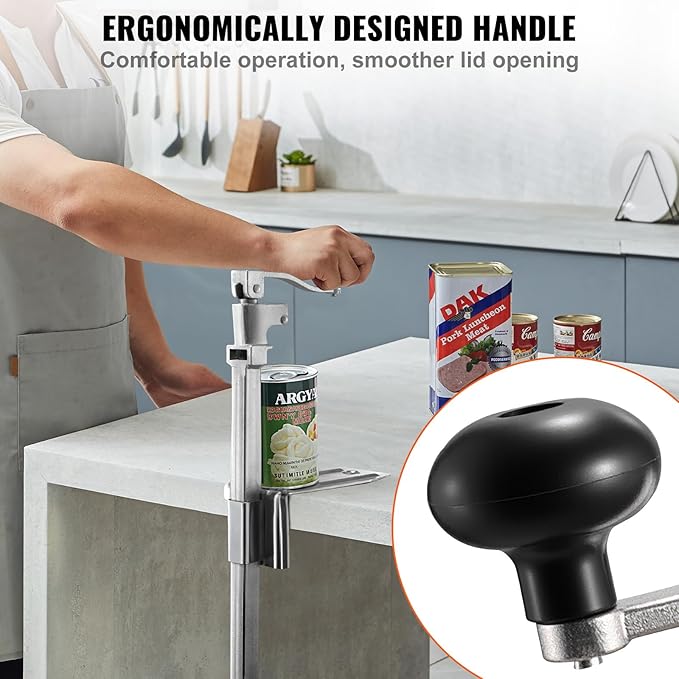 VEVOR Commercial Can Opener, Heavy-Duty Manual Tabletop Cans Opener