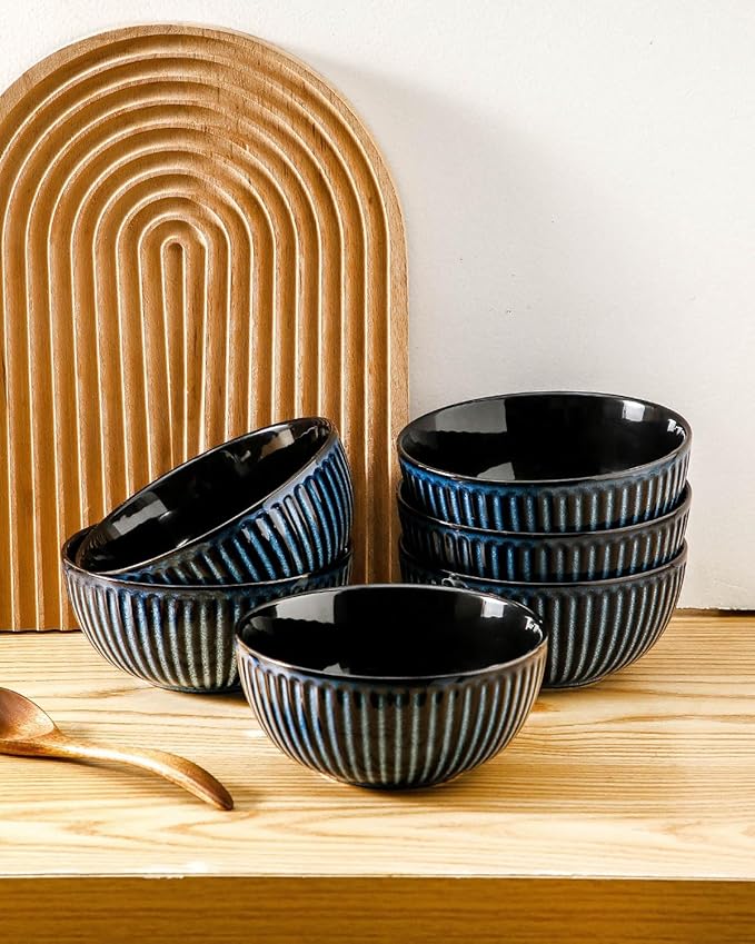 Hasense Porcelain Cereal Bowls Set 24 Oz