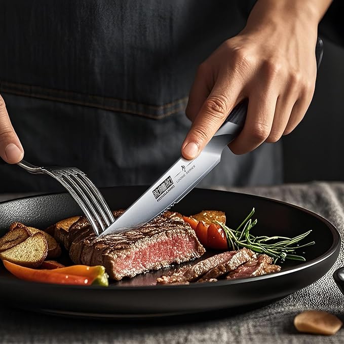 HOSHANHO Steak Knives Set of 6