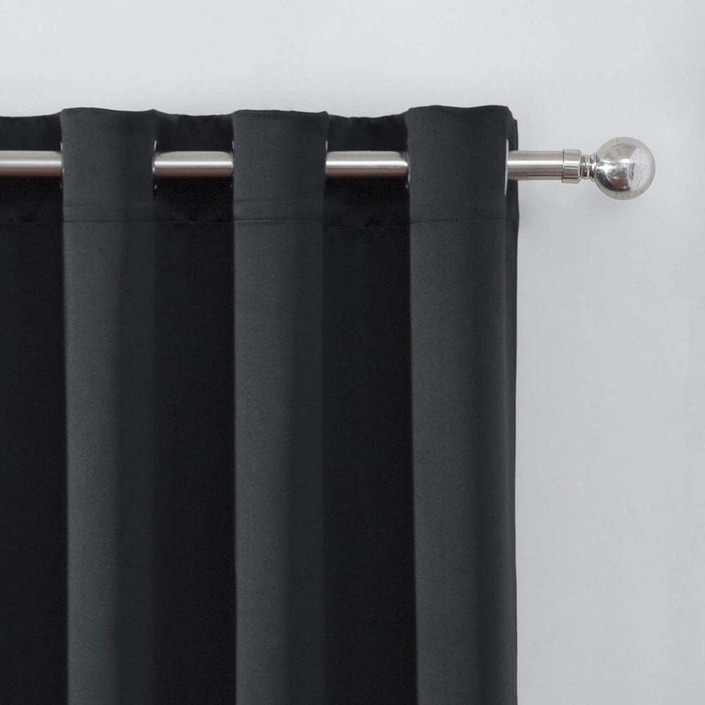 LEMOMO Blackout Curtains 66 x 84 inch/Black Curtains Set of 2 Panels/Thermal ...