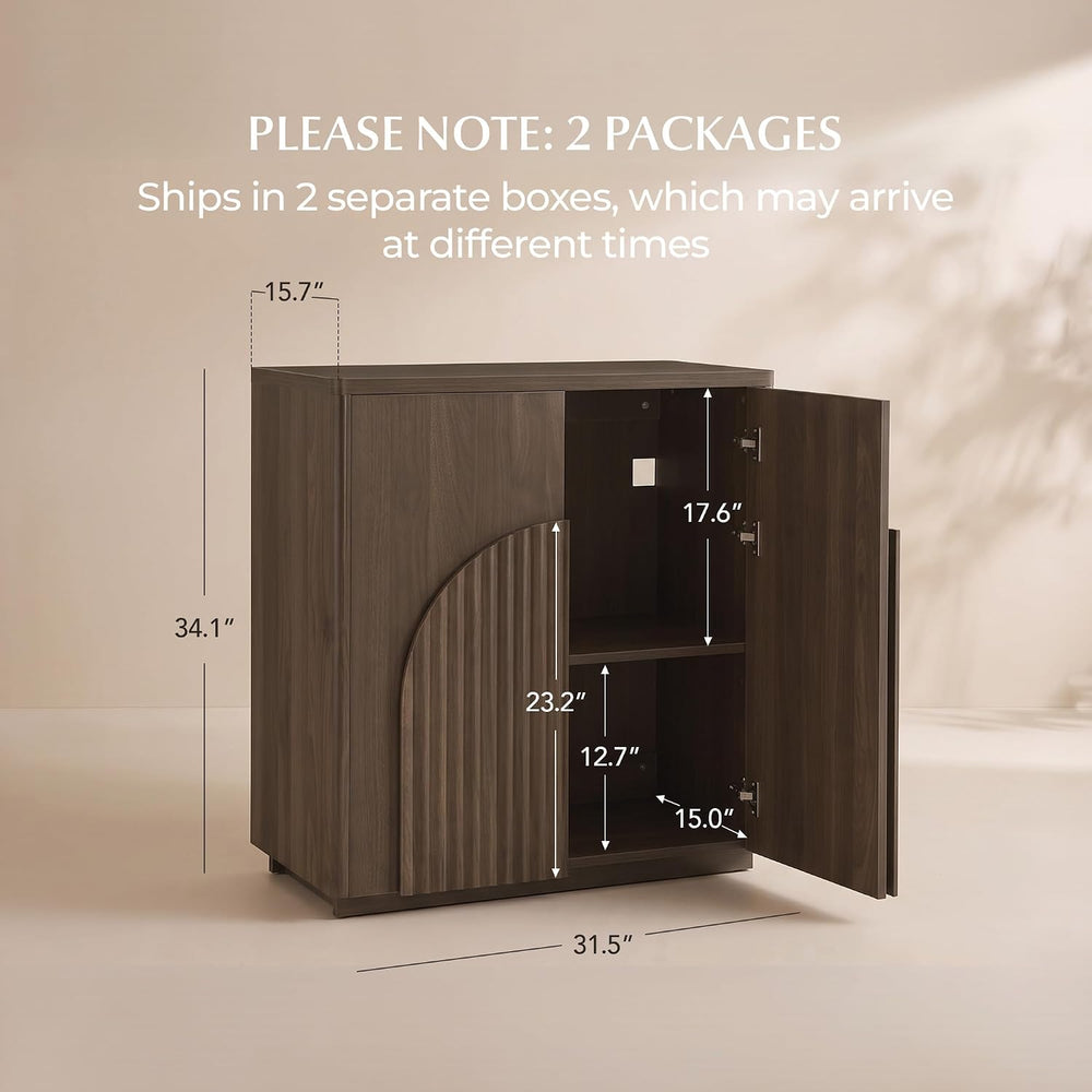 CHITA Sideboard Buffet Cabinet with Storage, Small Storage Cabinet with Doors...