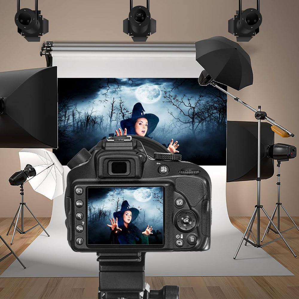 20x10ft Halloween Backdrop for Party Gloomy Forest Photography Background