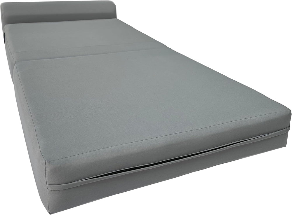 D&D Futon Furniture Sleeper Chair Folding Foam Bed, Portable Studio Guest...