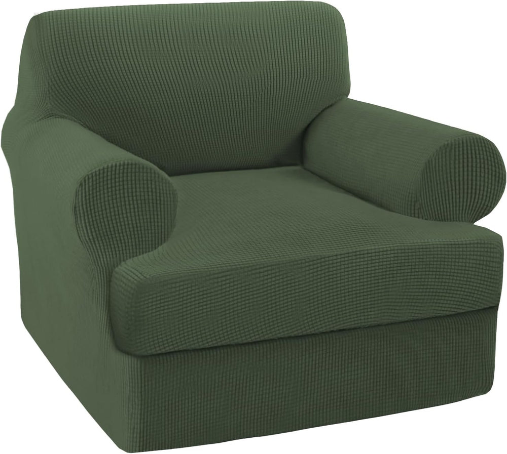 Turquoize T Cushion Chair Slipcover Armchair Slipcover for Living Room Stretc...