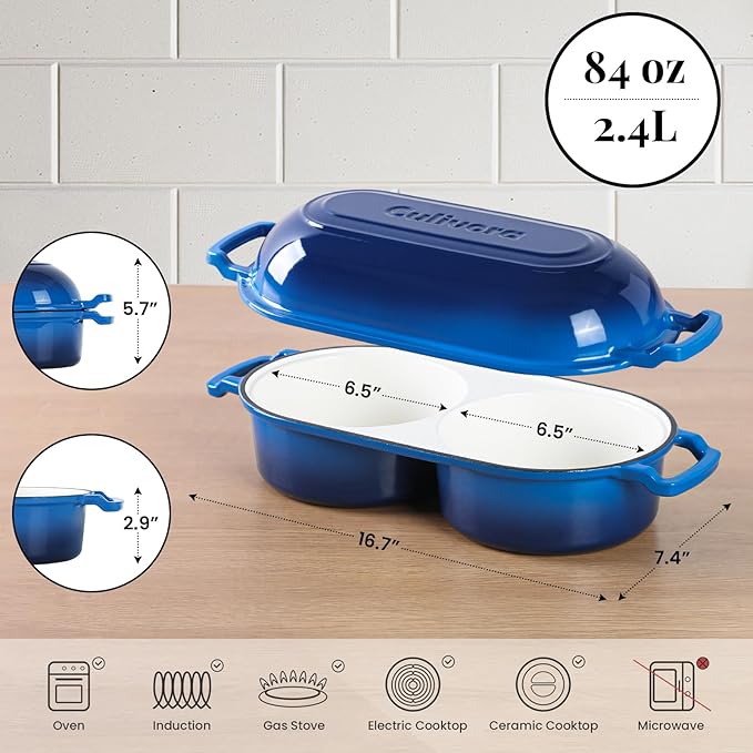 Cast Iron Bread Pan with Lid, Mini Enamel Sourdough Baking Dutch Oven Pot