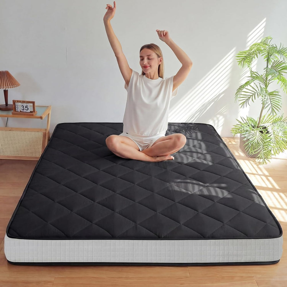 MAXYOYO 6" Extra Thick Japanese Futon Floor Mattress Foldable Queen Size