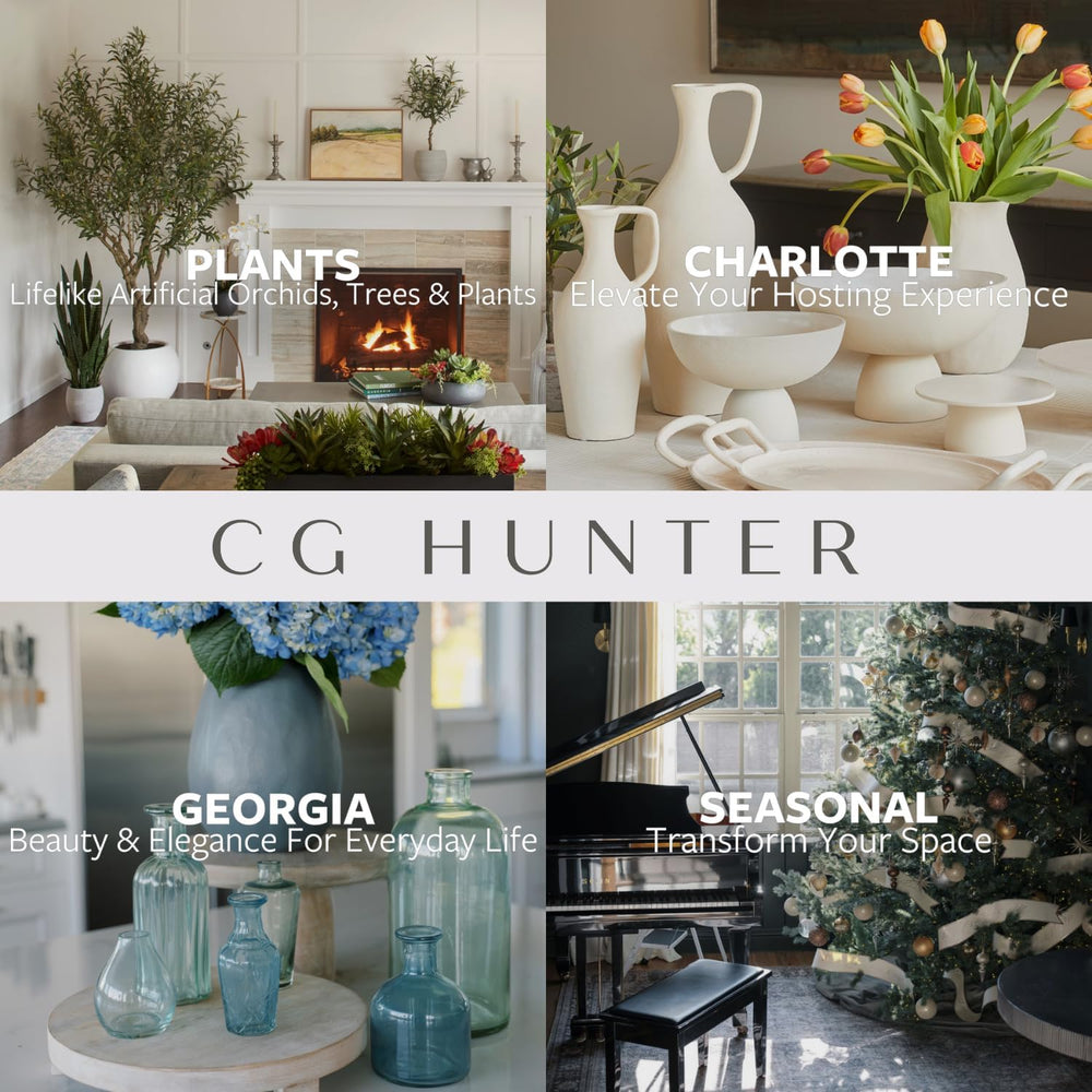 CG Hunter Faux Succulent Arrangement, Premium Artificial Indoor Plant Enhance...