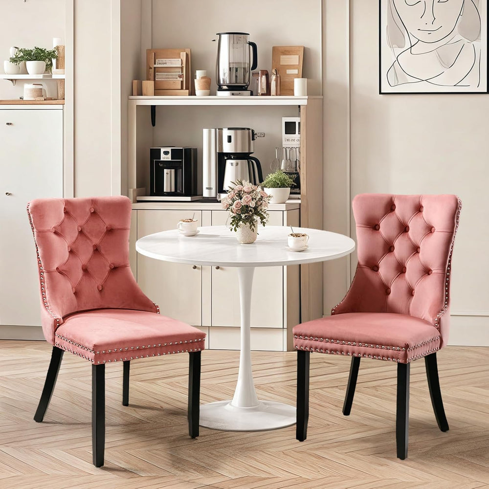 SoarFlash Kitchen Table and Chairs for 2, 24" Dining Table Set for 2 wit...