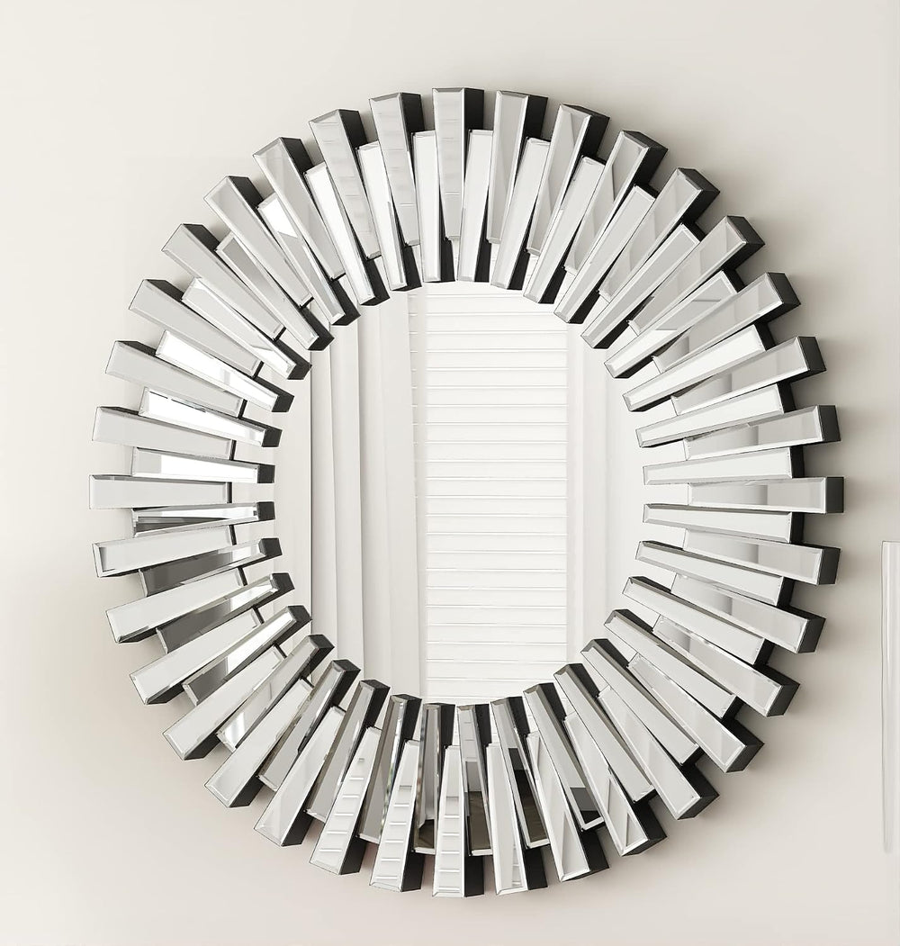 SHYFOY 24 inch Decorative Wall Mirror, Round Mirror for Wall Decor