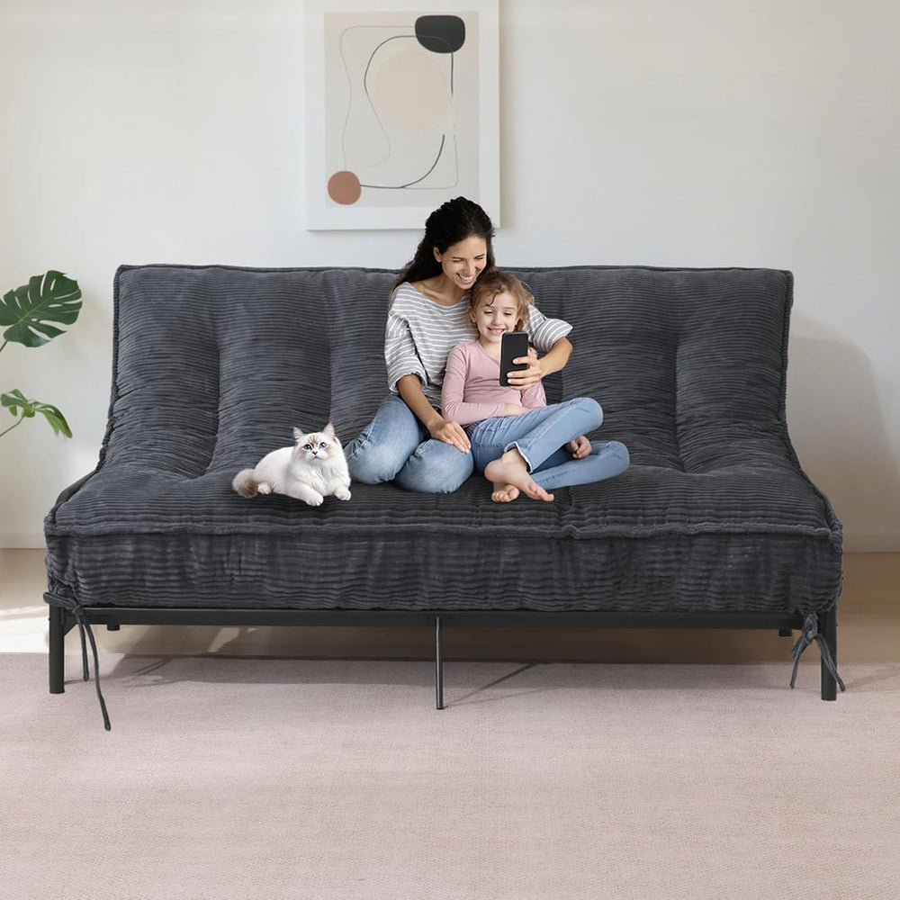 JUIKURY 8" Futon Mattress Full Size, Thick Futons Sofa Couch Bed Sleeper...