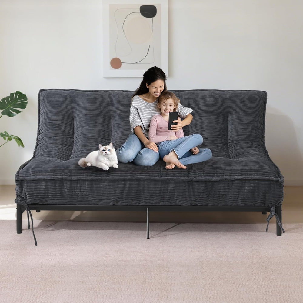 JUIKURY 8" Futon Mattress Full Size, Thick Futons Sofa Couch Bed Sleeper...