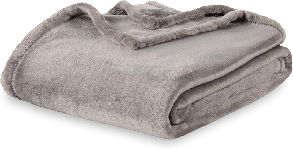 Berkshire Blanket Classic VelvetLoftยฎ Solid Bed Blanket Queen Size,Lightweigh...