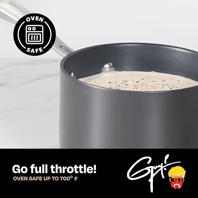 Guy Fieri's Flavortown Laser Titanium 2-Quart Sauce Pan